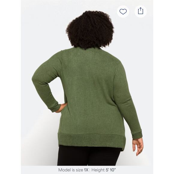 Bobeau Jemmy brushed open pocket cardigan - Picture 2 of 6